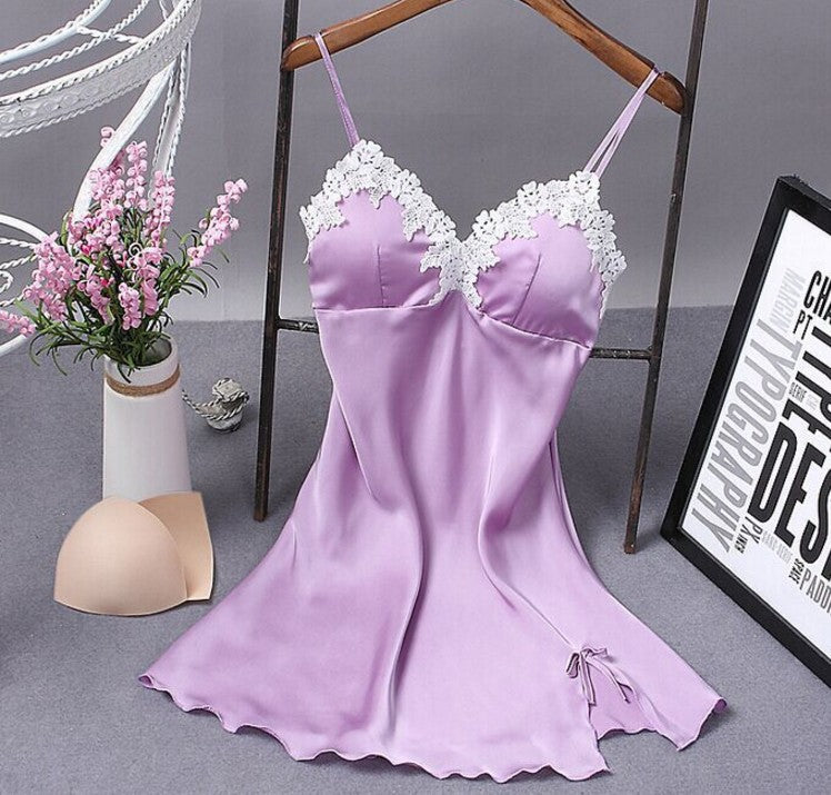 Sexy Spaghetti Strap V-Neck Nightdress Women Nightie Summer Loose Cotton Nightgown Female Cute Print Sleep Dress Light Sleepwear