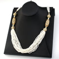 Sunspicems Trendy Moroccan Women Wedding Jewelry Long Beads Necklace Sweater Chain Algeria Handmade Caftan Choker Bride Gift