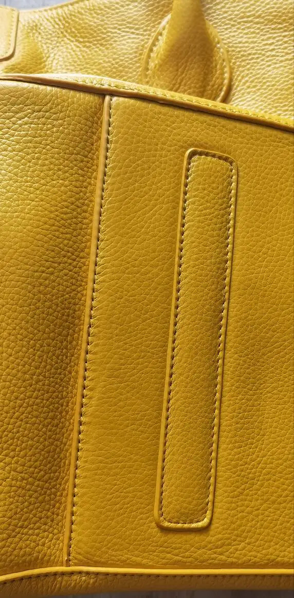 Roomy Women Bag Genuine Leather Handbag Luxury Cowhide Casual Tote Thick Real Natural Leather Bucket Shopper Daily Bag Big Purse