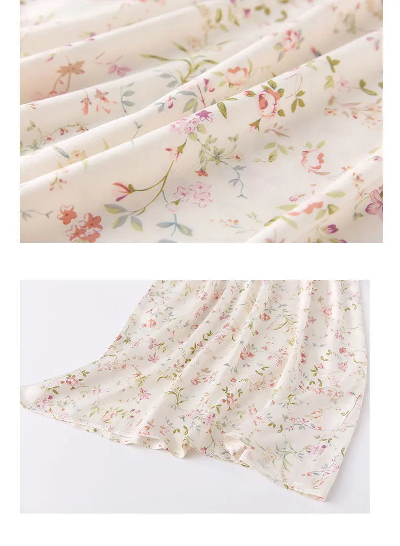 Summer new ladies sexy nightdress 100% viscose camisole skirt printed V-neck sleeveless skirt sexy dress summer plus size women