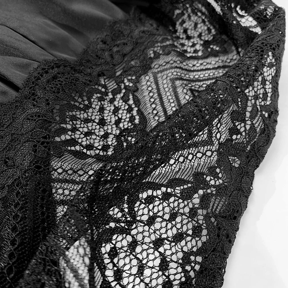 HTTHDD Lace Women Nightdress Satin Spaghetti Straps Flower Embroidery Women Pajamas Fashion Summer Evening Dress Sexy Nightgown