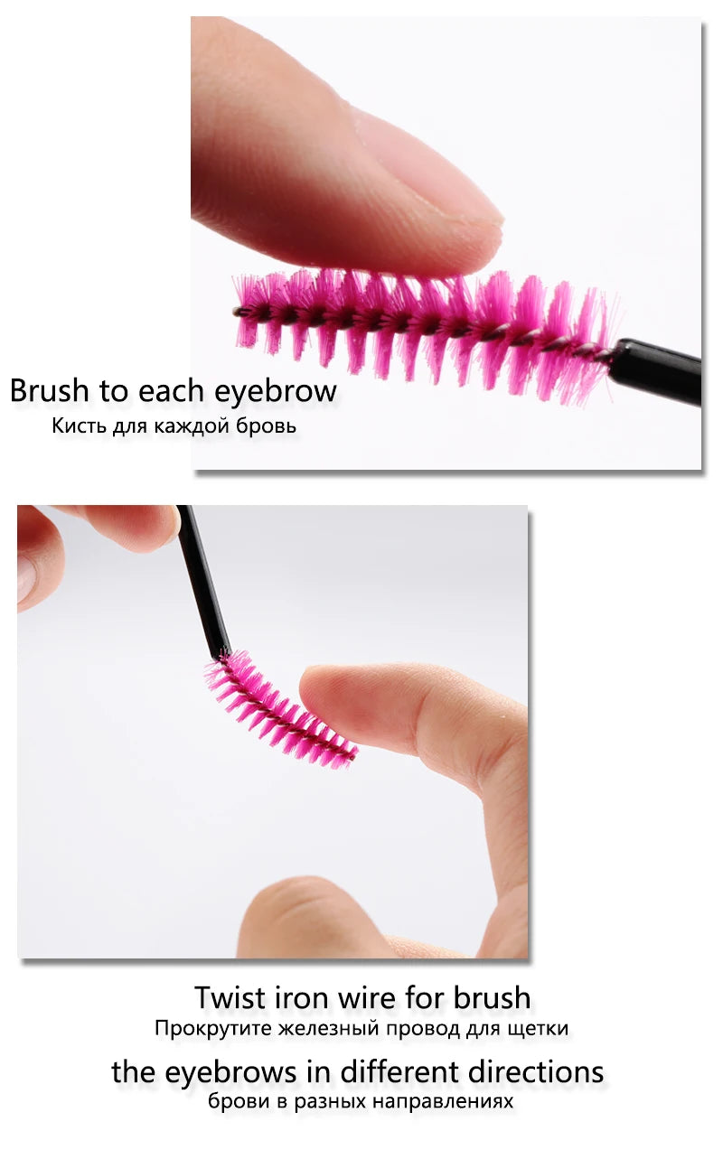 New 5/25/50Pcs Wholesale Crystal Eyelashes Brush Applicator Eyelash Brushes Plastic Mascara Wand Lashes Extension Makeup Beauty