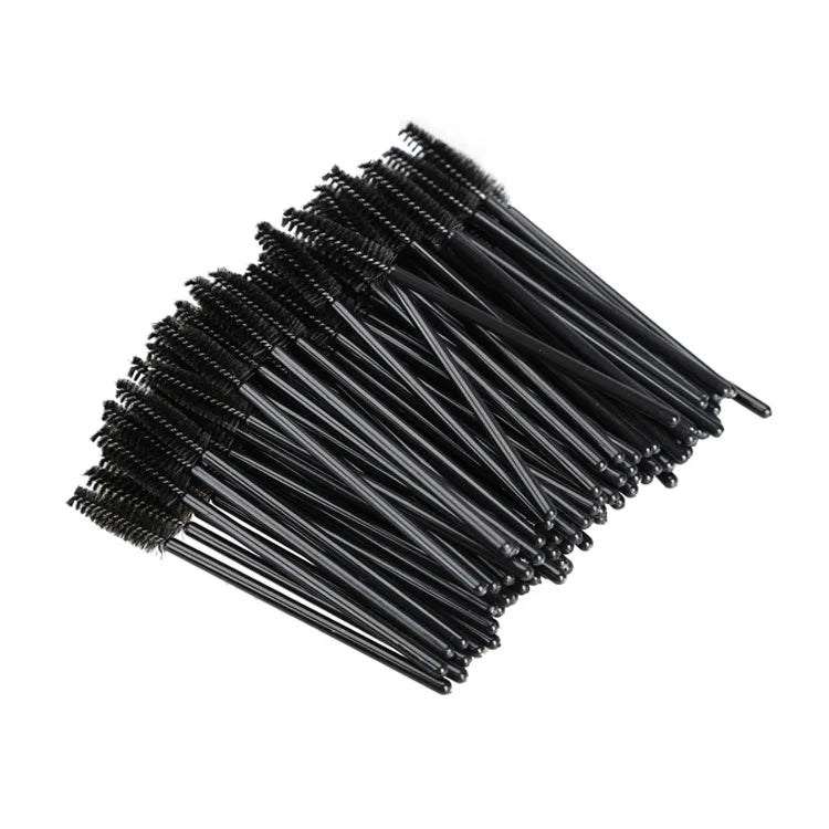 New 5/25/50Pcs Wholesale Crystal Eyelashes Brush Applicator Eyelash Brushes Plastic Mascara Wand Lashes Extension Makeup Beauty