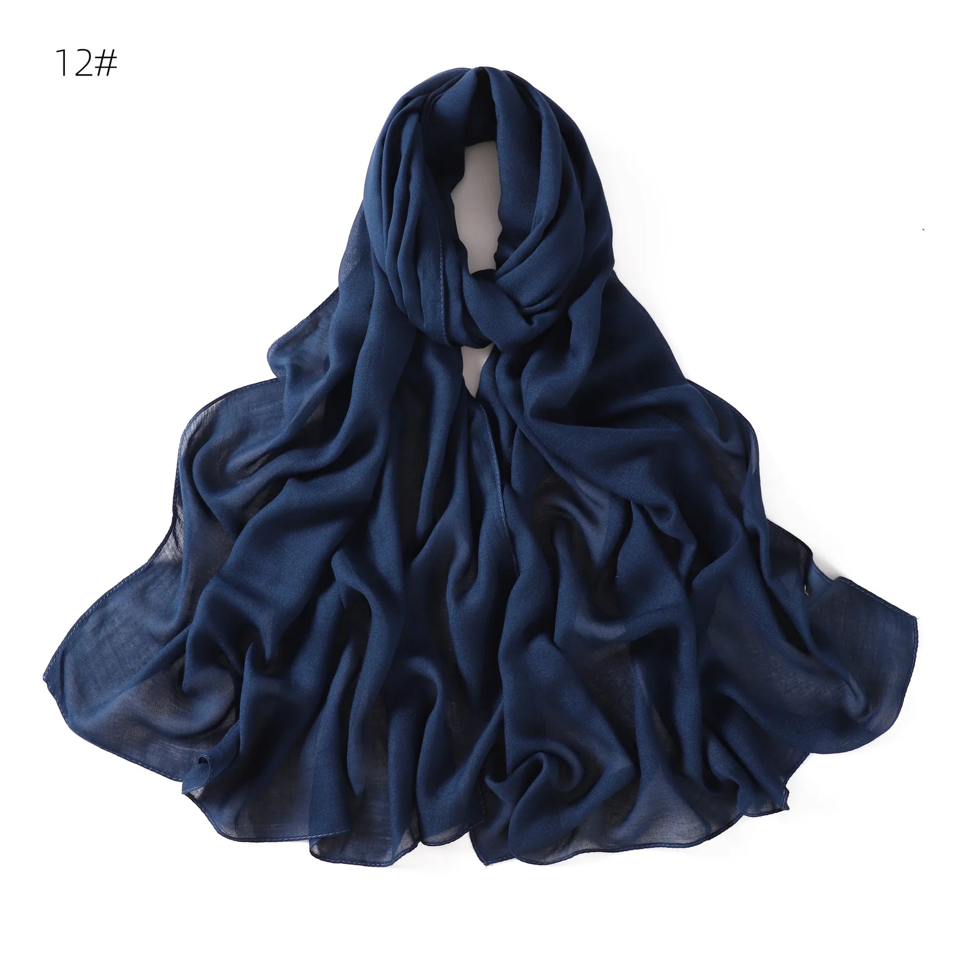 Ramadan Solid Color Modal Cotton Rayon Hijabs Scarf Women Muslim Headscarf Wraps Shawls Femme Musulman Headband Islamic Turban