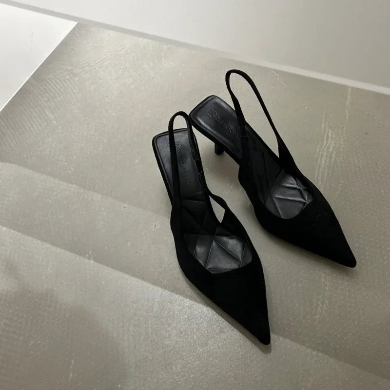 Women's Sexy Red High Heels 2024 New Women's Summer Strappy Sandals Comfortable Pointed Toe Women Sandals Fashion Stiletto Shoes