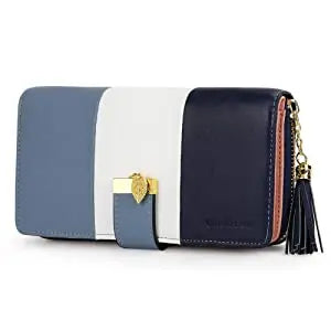 Latest model Fashion Zipper Wallets Womens large capacity Purses Handbags Coin Purse 9 Cards Holder PU Leather Billfold Wallet