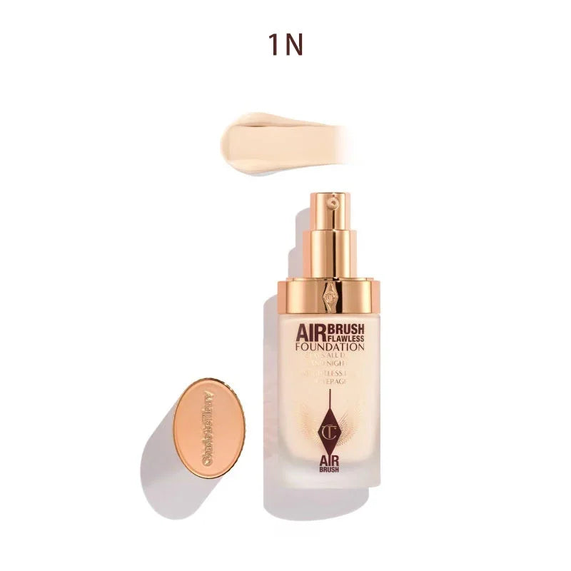 Charlotte Tilbury Lightweight Watery Texture Oil Control Concealer Small Gold Plate Powder Air Cushion Setting Spray Cosmetics