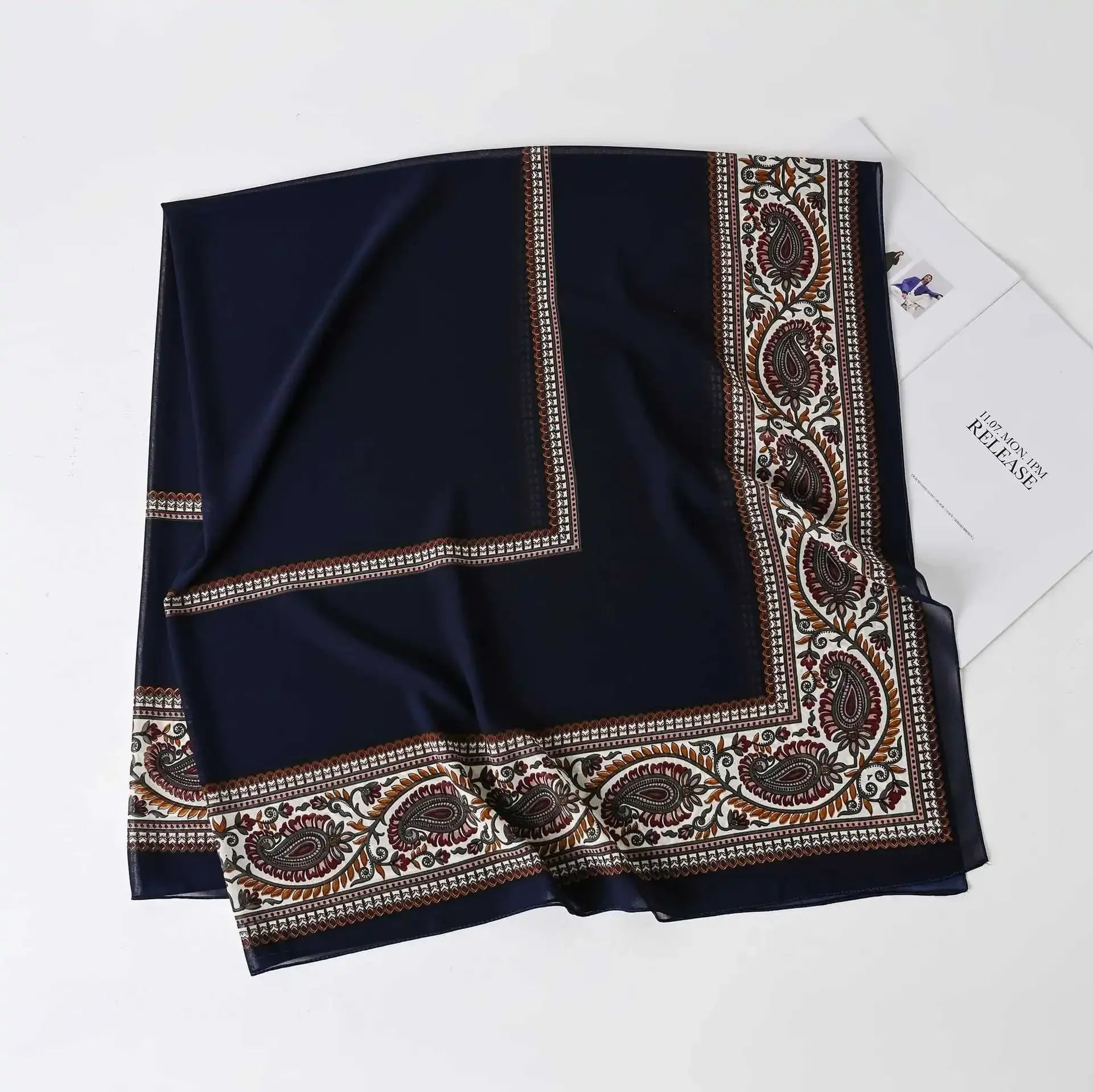 Fashion Muslim Chiffon Hijabs for Women Quadrate Shawl Long Wrap Handscarf Versatile Sunscreen Scarf
