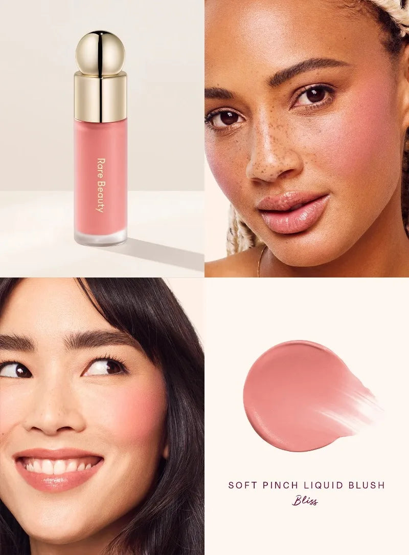 Rare Beauty Liquid Blush Lipstick Blush Eyes Cheek Blusher Waterproof Mositure Face Contour Shadow Liquid Lip Gloss Plump Makeup