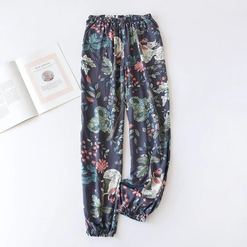 summer news pijama mujer thin section short-sleeved shorts large floral print pajamas home service ladies pajamas for women