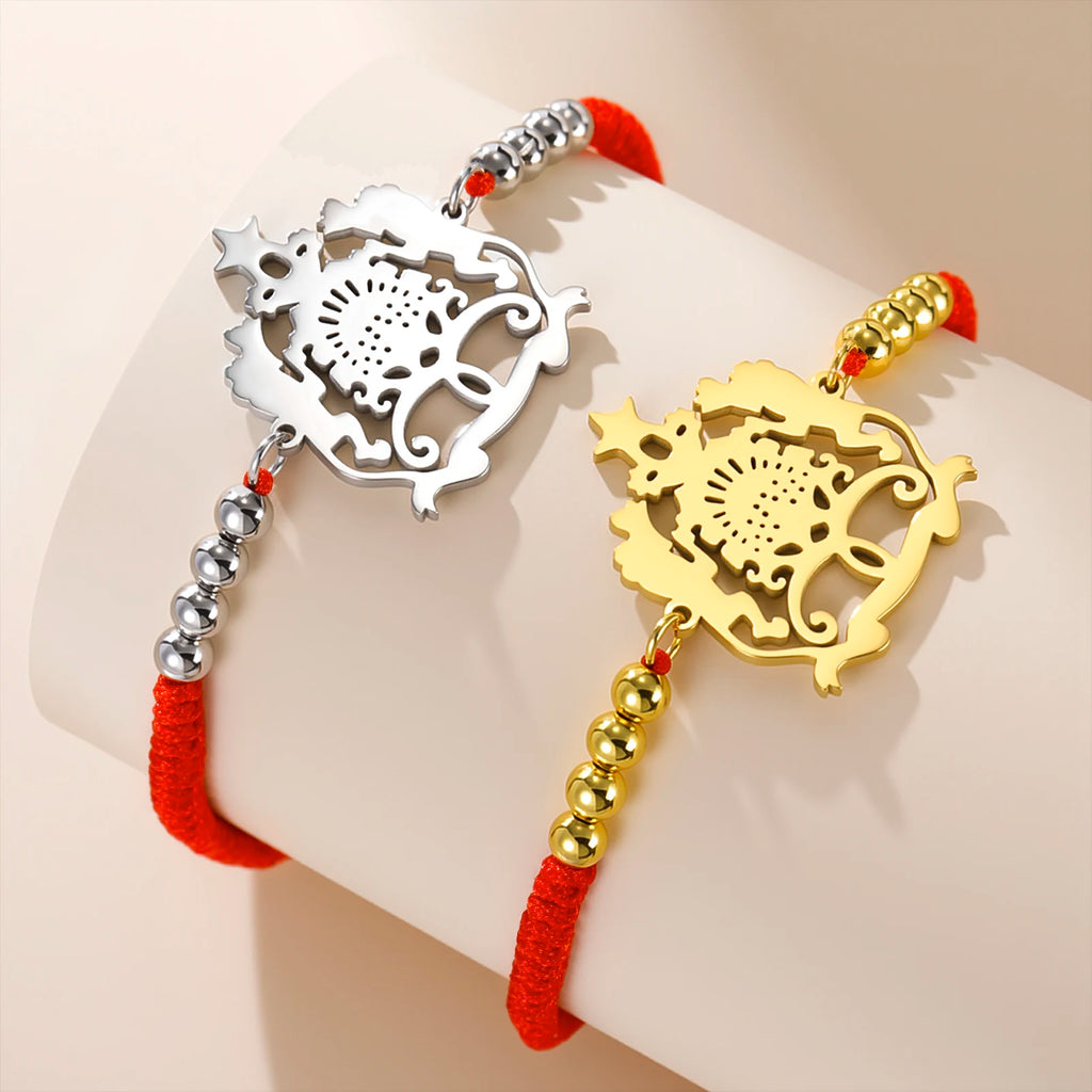 Hipee Morocco Pendant Bracelet  Maroc Stainless Steel National Jewelry for Women Men