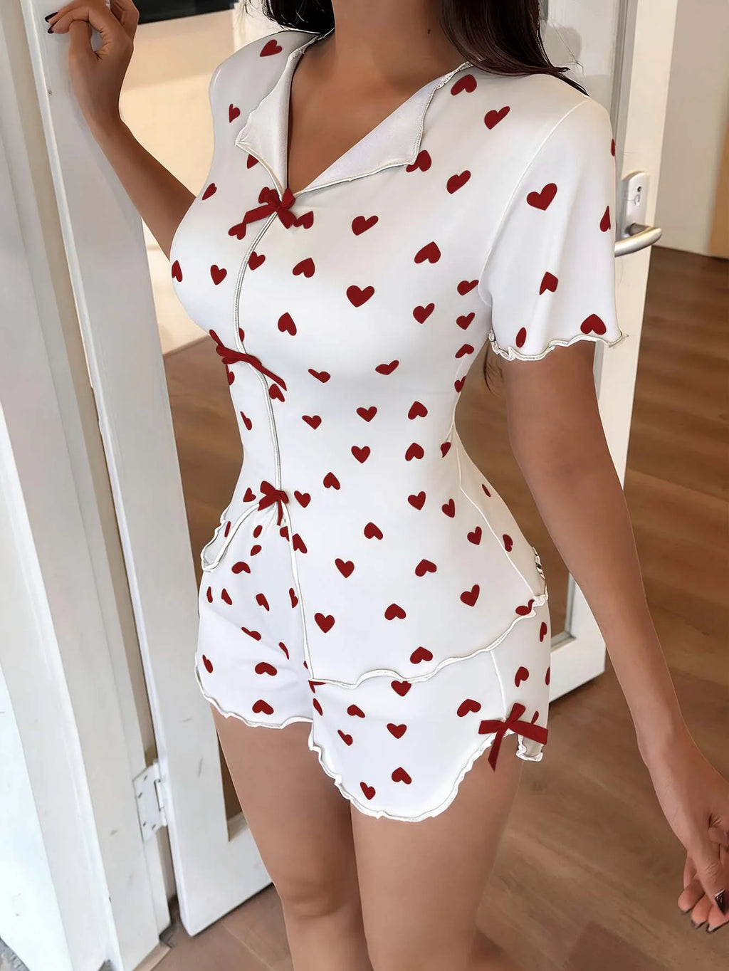 Pajama Suit for Women Woman Pyjamas Set Sexy Women Summer Nightgown Set Women's Home Suit Shorts Pajamas Sleepwear Pants Ladies
