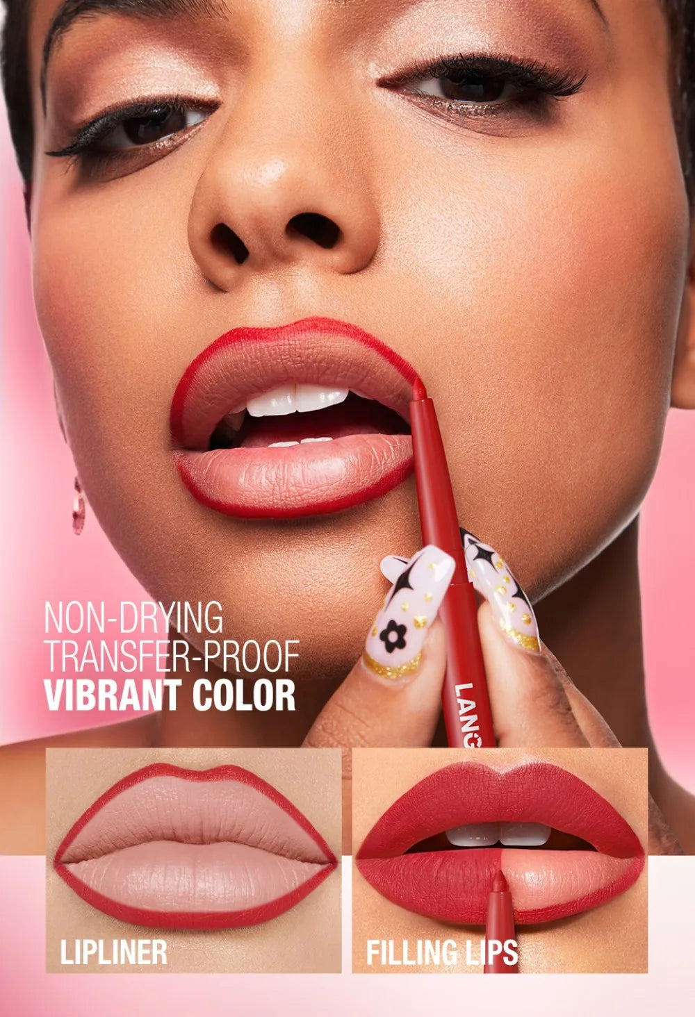 New Rotary Lip Liner 12 Colors Lipstick Pencil Waterproof Long-lasting Matte Lipsticks Non-stick Cup Nude Lips Contour Makeup