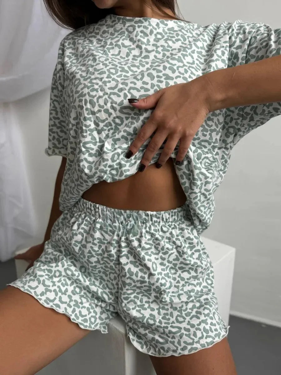 Womens Pajamas Set Ladies Pajamas Floral Print Loungewear Women Pijamas Women Pajamas for Women Sets Outfits Pijamas Women