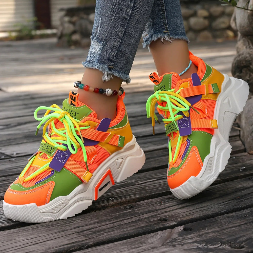 New Sneakers Women Designer Shoes Women Lightweight Mesh Breathable Versatile Outdoor Casual Vulcanize Shoes Zapatos De Mujer