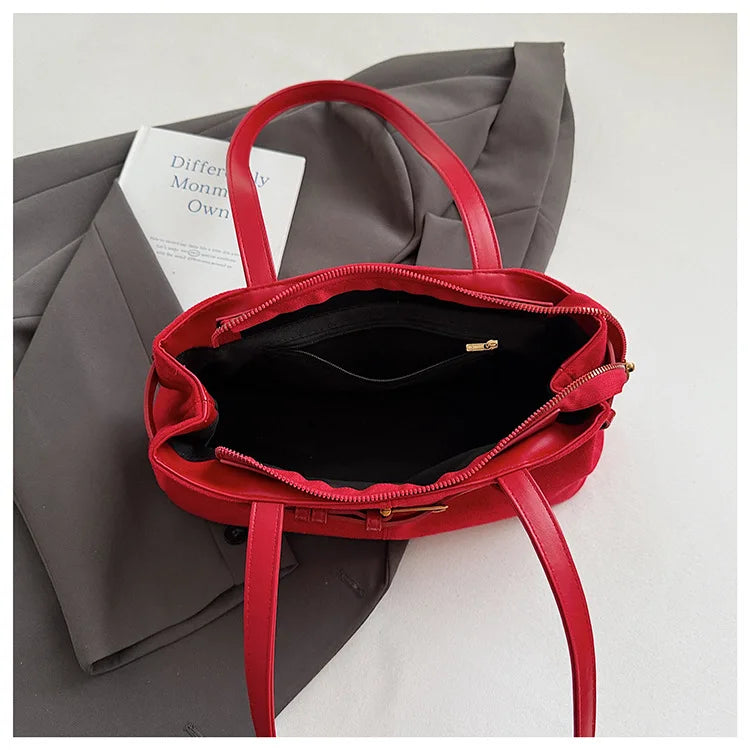 2025 New Luxury PU Leather Shoulder Bag's for Women's - Vegan Leather Crossbody Purse, Fashion Tote with Gold Hardware