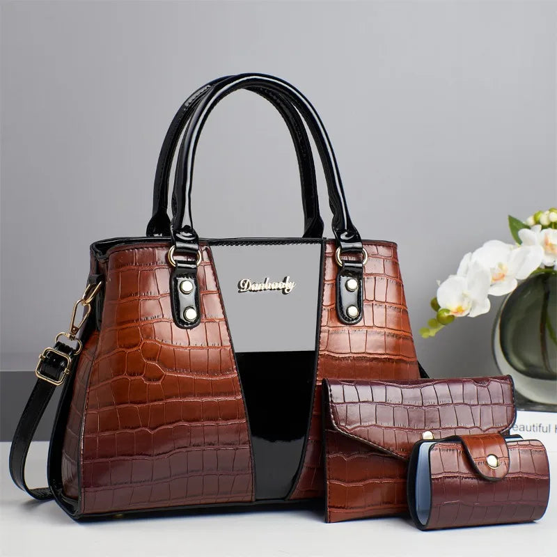 Luxury Designer Shoulder Crossbody Bags High-quality 3Piece Set Women Bags Fashion Ladies Handbags Crossbody Messenger Bag Sac