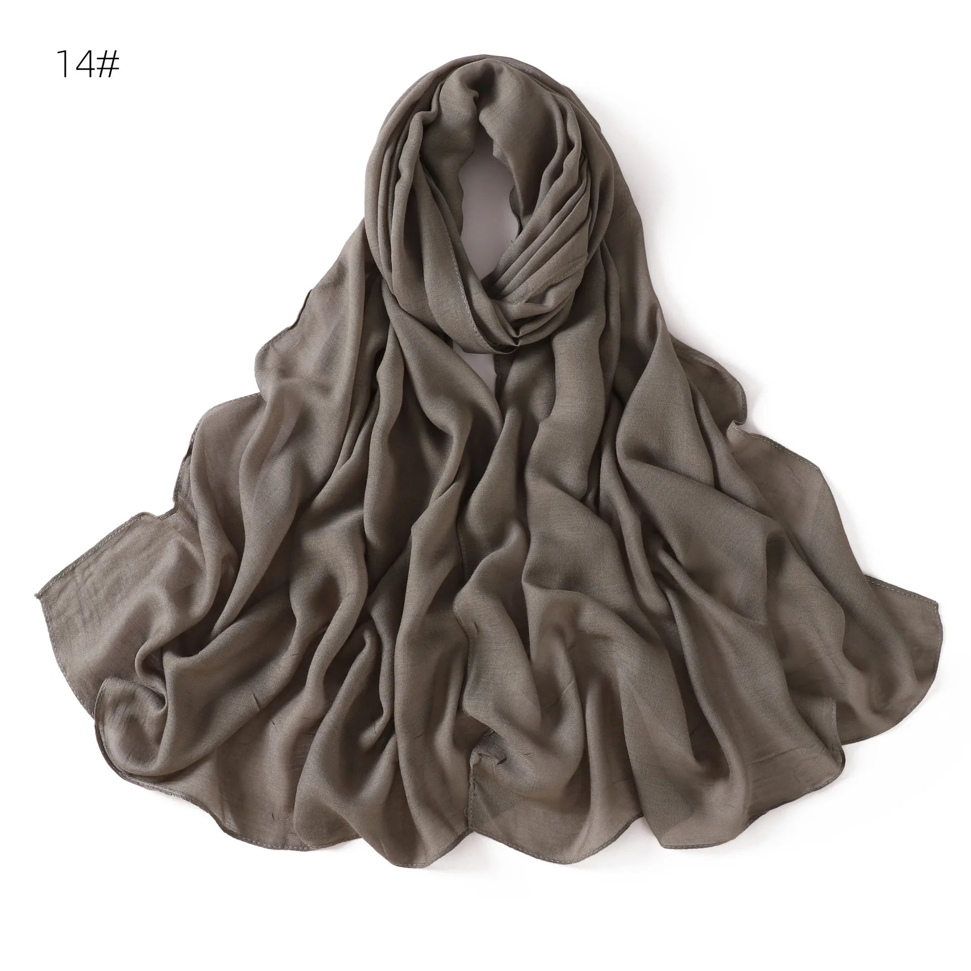 Ramadan Solid Color Modal Cotton Rayon Hijabs Scarf Women Muslim Headscarf Wraps Shawls Femme Musulman Headband Islamic Turban