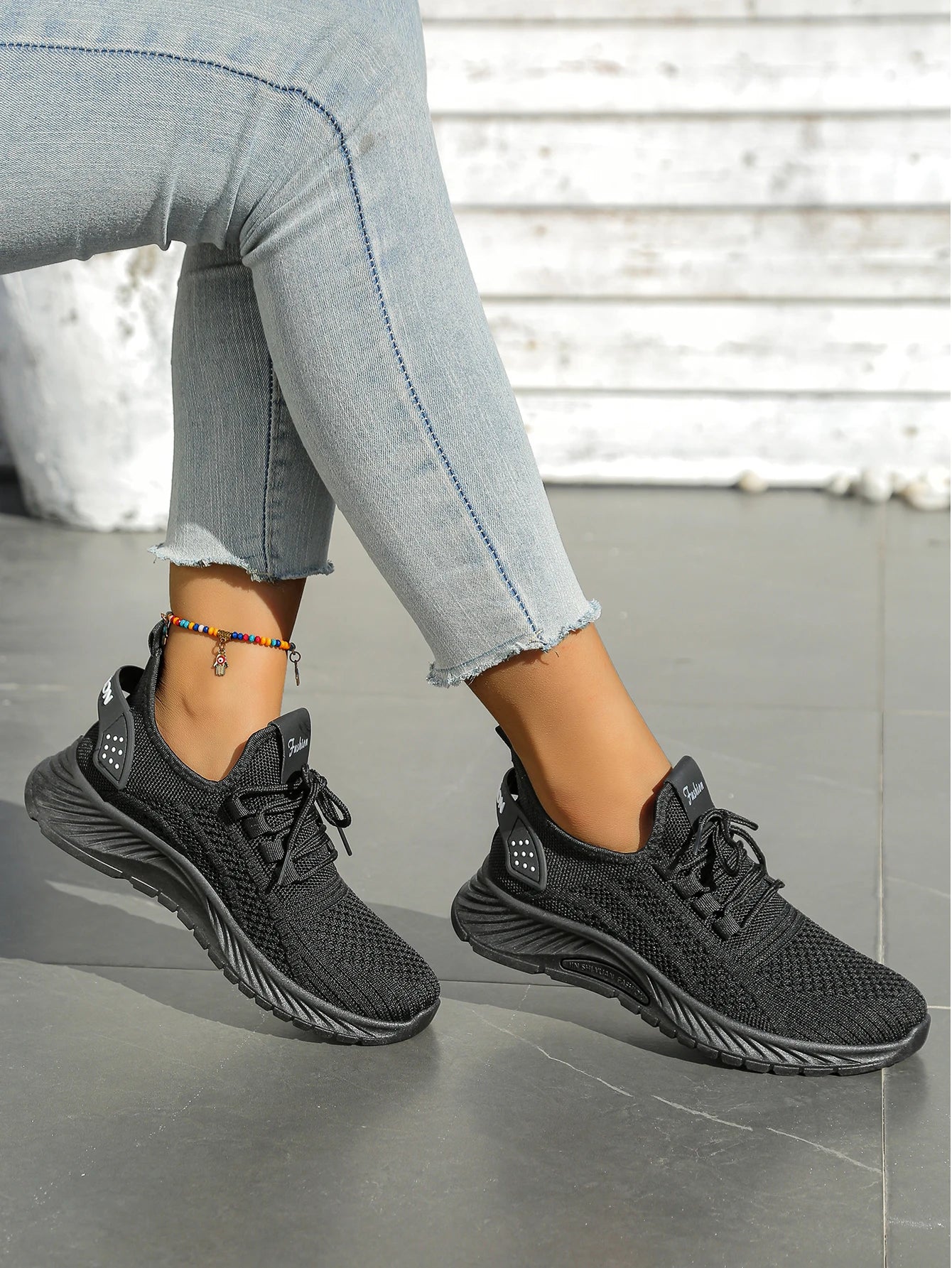 Women shoes casual sneaker fall new fashion leisure sports single shoes wholesale cross-border factory trend fly weaving