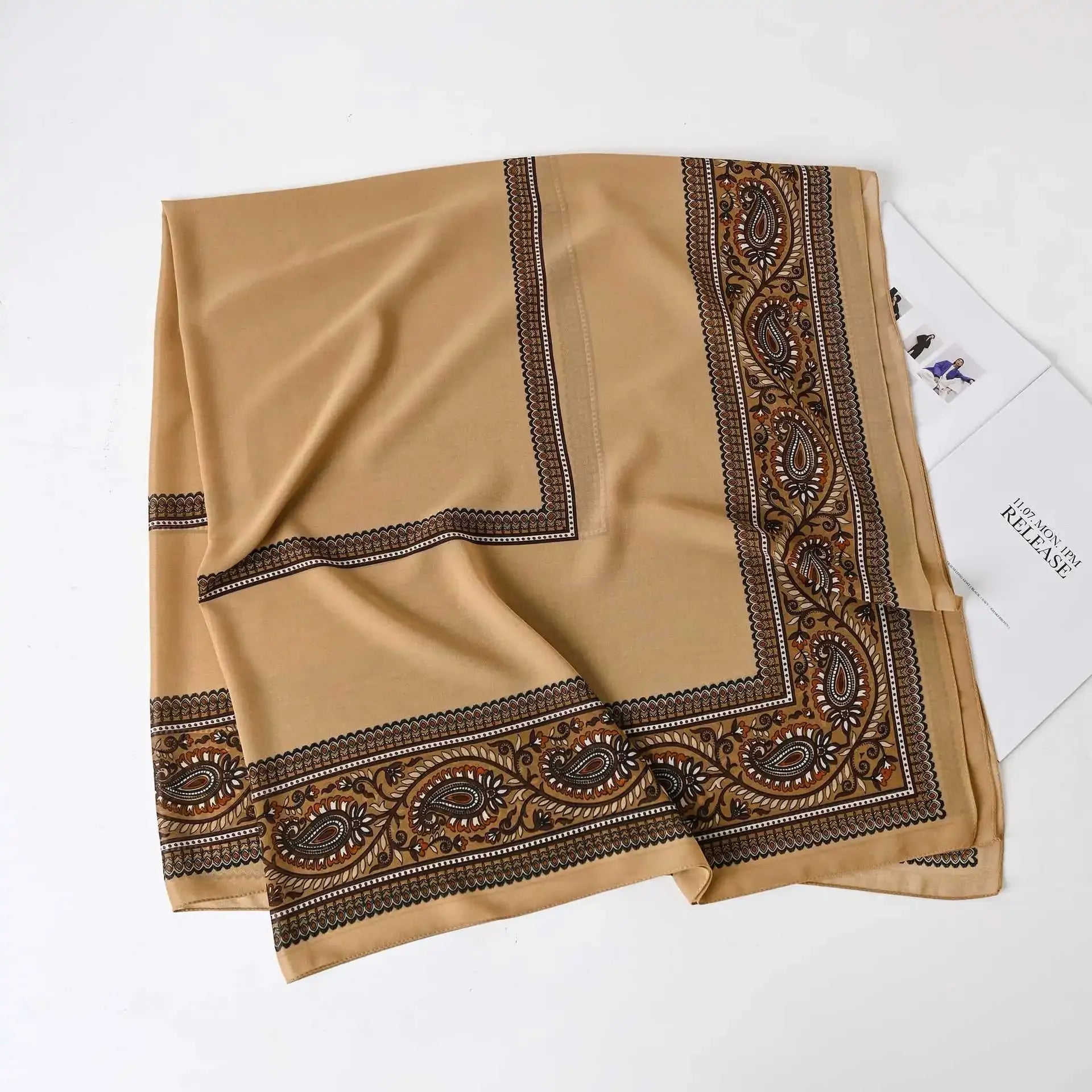 Fashion Muslim Chiffon Hijabs for Women Quadrate Shawl Long Wrap Handscarf Versatile Sunscreen Scarf