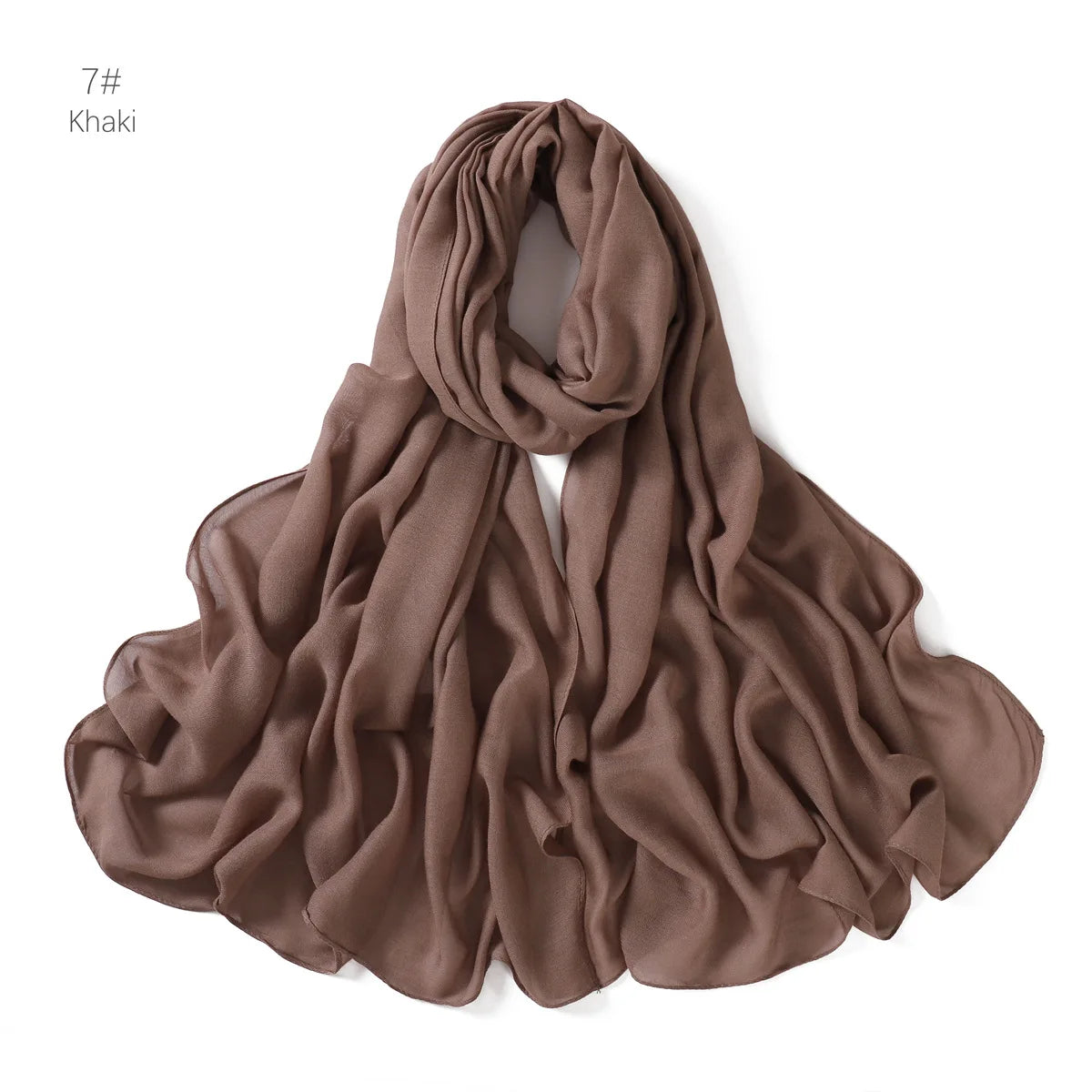 Ramadan Solid Color Modal Cotton Rayon Hijabs Scarf Women Muslim Headscarf Wraps Shawls Femme Musulman Headband Islamic Turban