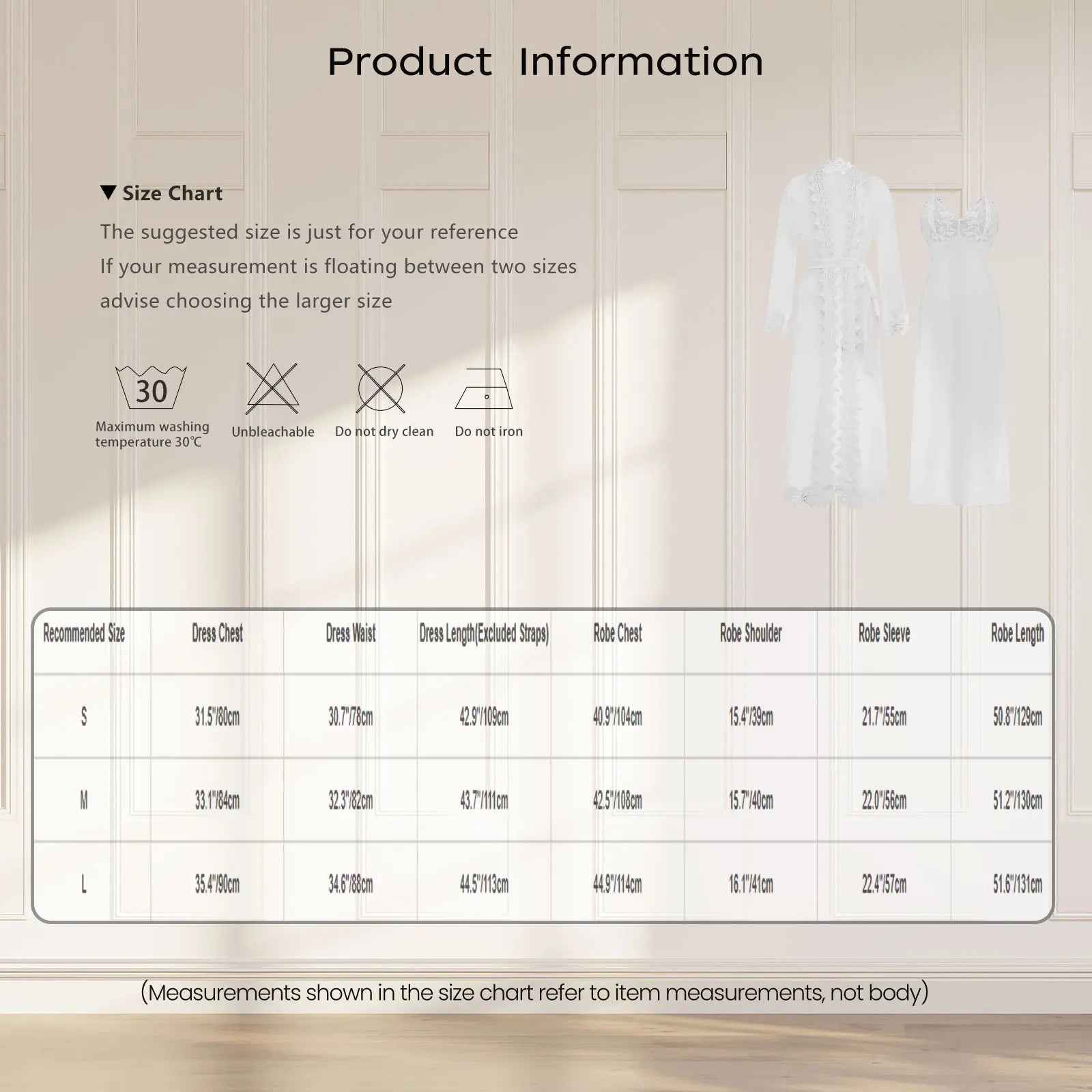 Womens Floral Lace Nightgown Set Long Sleeve Sheer Mesh Robe with Backless Satiny Sling Dress Gown Belt for Bride Wedding Night