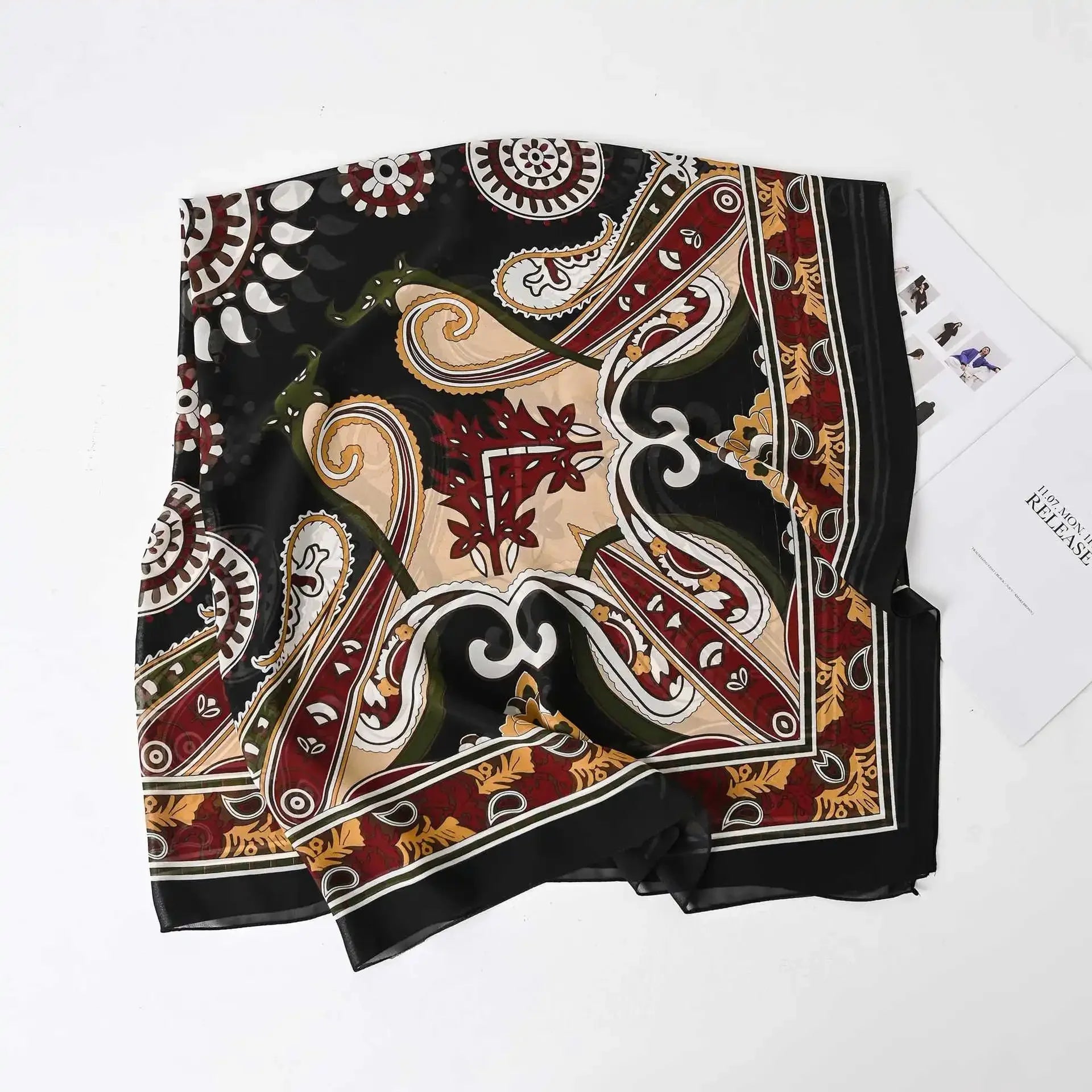 Fashion Muslim Chiffon Hijabs for Women Quadrate Shawl Long Wrap Handscarf Versatile Sunscreen Scarf