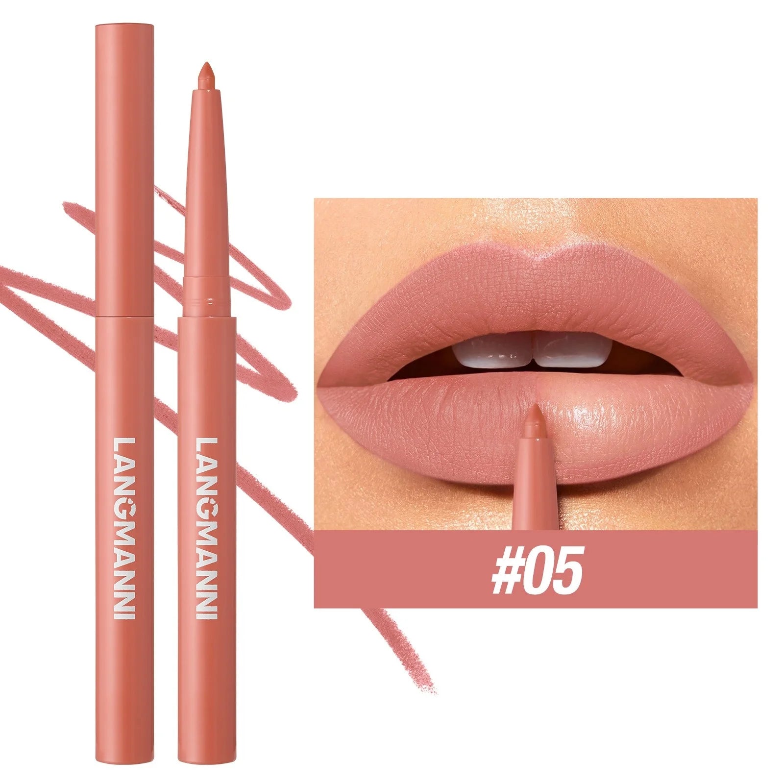 New Rotary Lip Liner 12 Colors Lipstick Pencil Waterproof Long-lasting Matte Lipsticks Non-stick Cup Nude Lips Contour Makeup