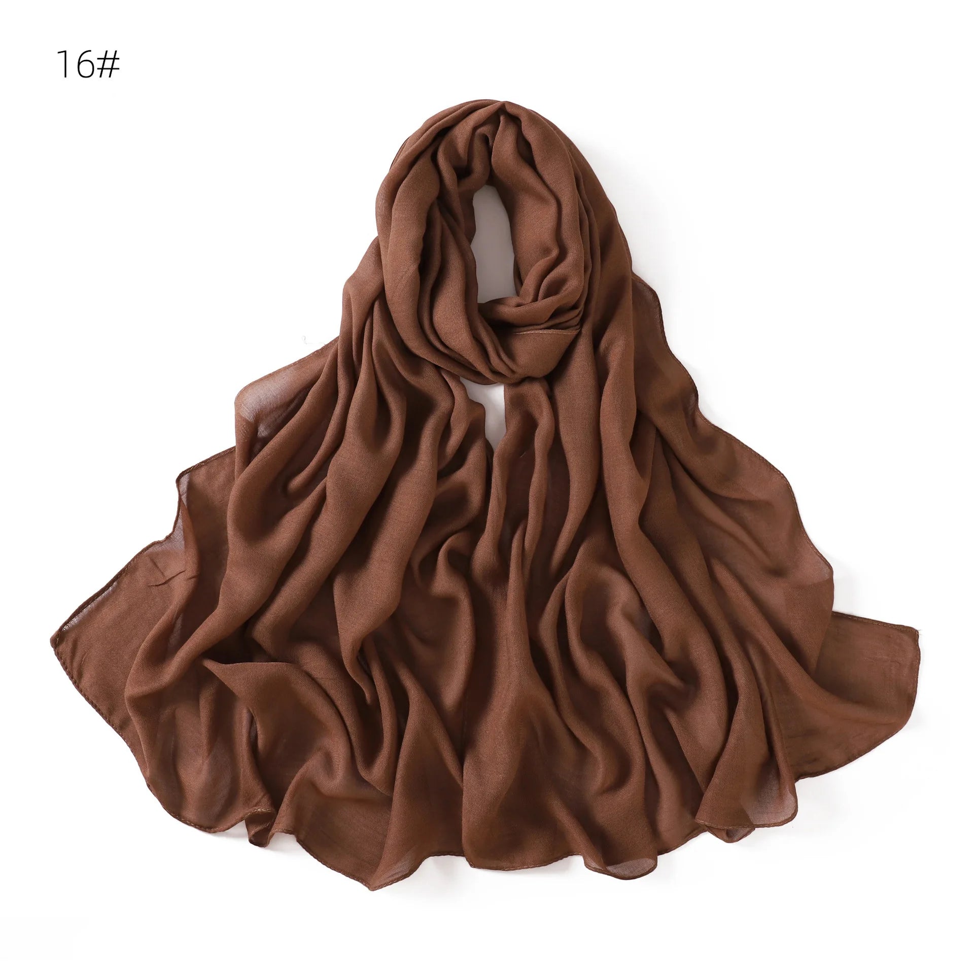 Ramadan Solid Color Modal Cotton Rayon Hijabs Scarf Women Muslim Headscarf Wraps Shawls Femme Musulman Headband Islamic Turban