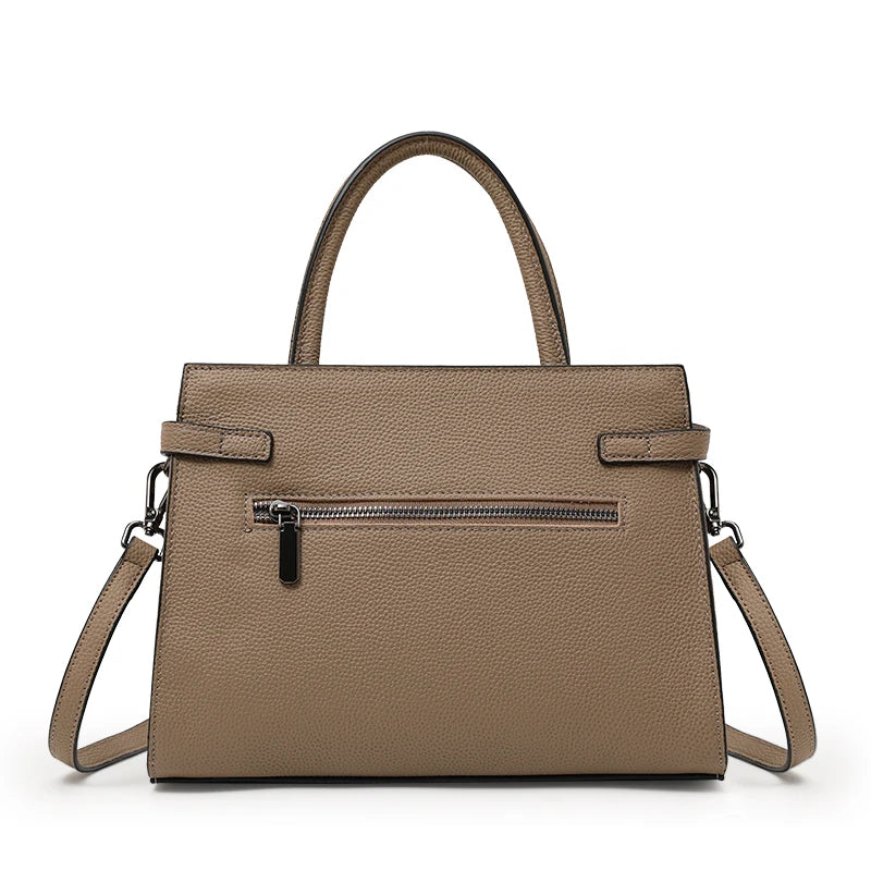 Genuine leather women's bag original first layer cowhide women's hand shoulder simple tote bag occupation