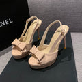 2026 New Women's French Bow Decoration Summer Elegant Buckle Women's Sandals Fashion Party Banquet Women's High Heels Selling