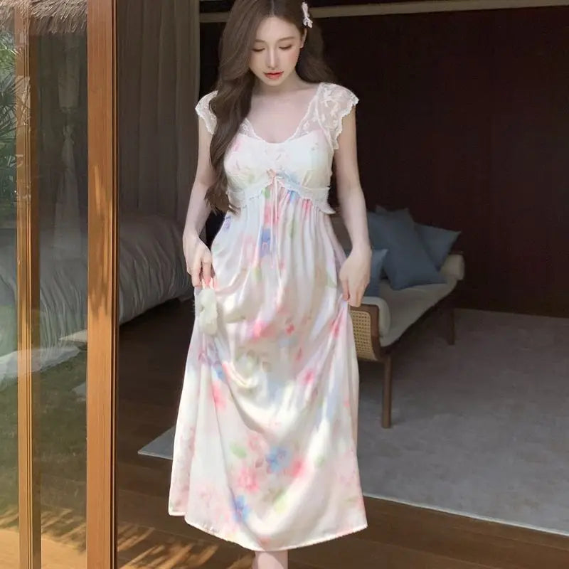 Women's Clothing Sexy Women Night Wear Female Sleepwear Woman Nightgowns Women's Nightgown Seductive Sexy Sleeping Sweaters Home