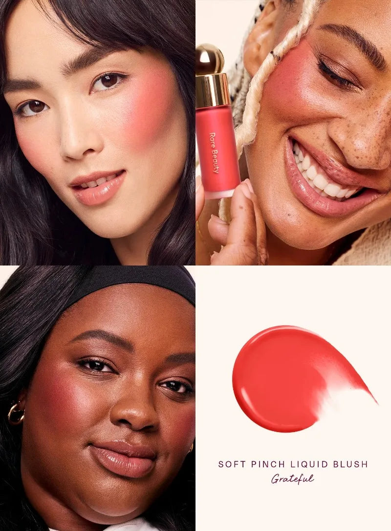 Rare Beauty Liquid Blush Lipstick Blush Eyes Cheek Blusher Waterproof Mositure Face Contour Shadow Liquid Lip Gloss Plump Makeup