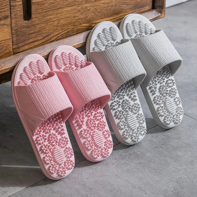 Women Men Massage Home Slippers Couple Shoes Summer Sandals House Soft Non Slip Wear Resistant Slides Indoor Bathroom Flip Flops