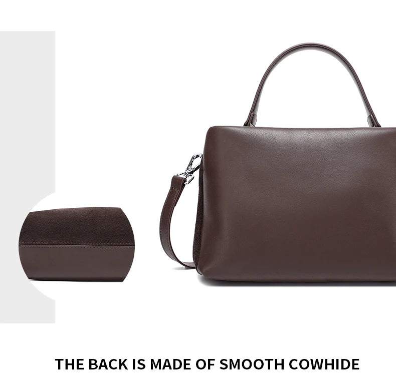 2026 NEW Autumn winter women's Natural Suede leather Crossbody Bag luxury designer Genuine Leather commuting messenger bag