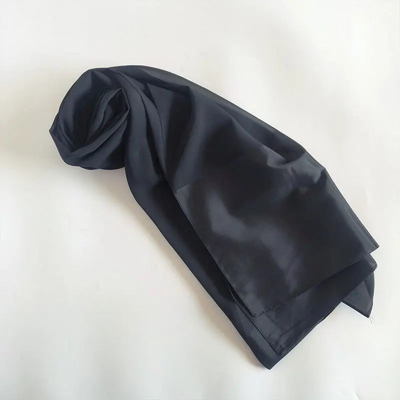 70x180cm Lightweight Chiffon Scarf with Border - Breathable Long Shawl, Women's Wrap, Dust & Sun Protection
