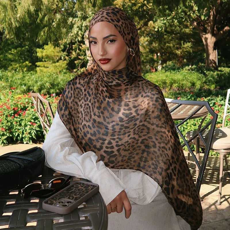 Watercolor Print Hijab Muslim Marble scarf Soft Breathable Sun Protection Lightweight Summer beach Wrap for Women