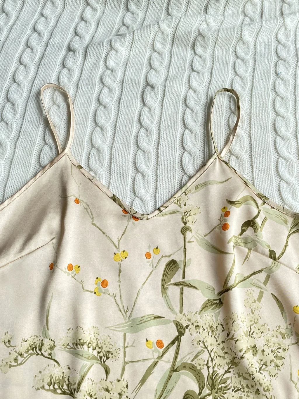 Summer Fashion Pajamas Women Sleepwear 3 Pcs Silk Floral Print Suspenders Tops and Shorts with Hanging Bag Home Wear