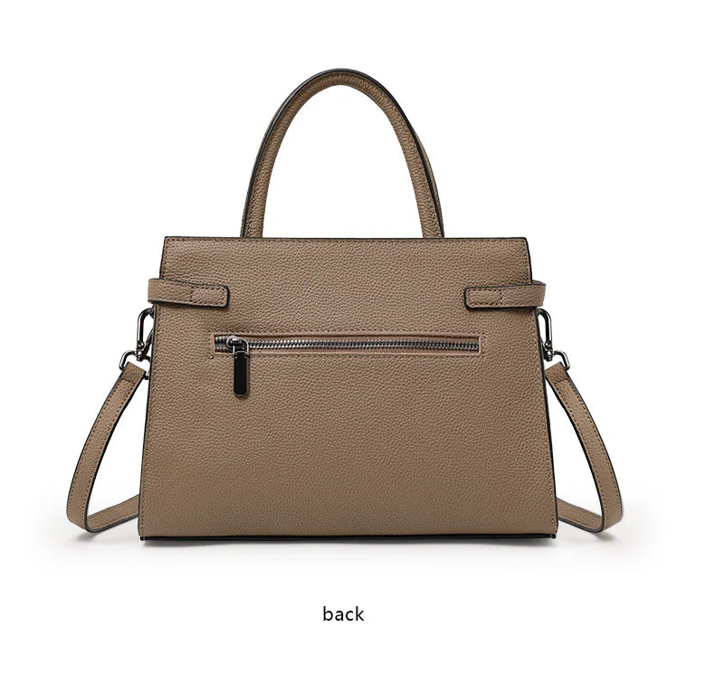 Genuine leather women's bag original first layer cowhide women's hand shoulder simple tote bag occupation