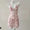 Sexy Spaghetti Strap Mini Homewear Women Sweet Floral Lingerie Hollow Out Lace Bandage Nightgown Sleepweawr Nightwear