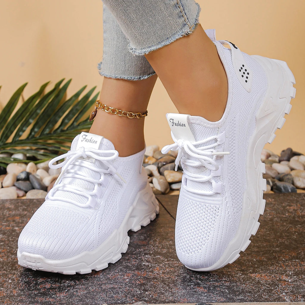 Women's casual sports shoes with breathable mesh and soft soles, versatile sports shoes