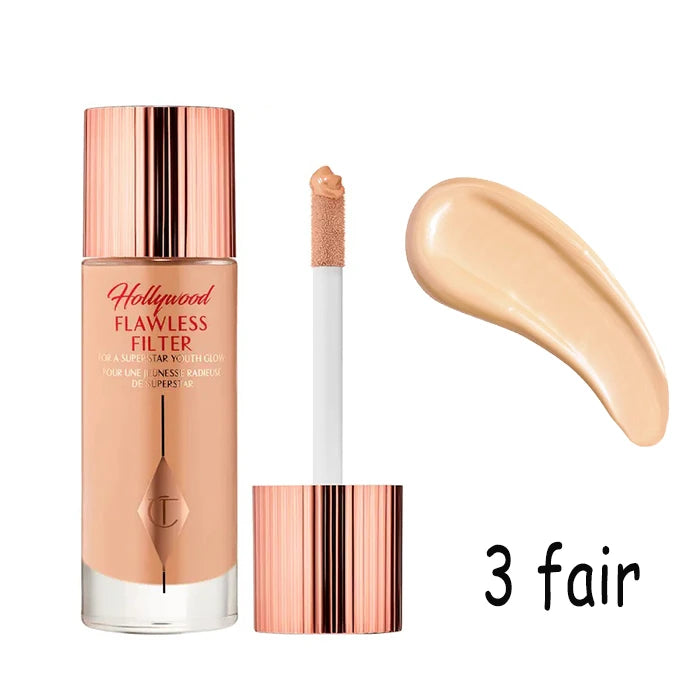 Charlotte Tilbury CT 5Colors Starlight Beauty Liquid Concealer Highlighter Facial Spot Concealer Foundation Skin-friendly Makeup