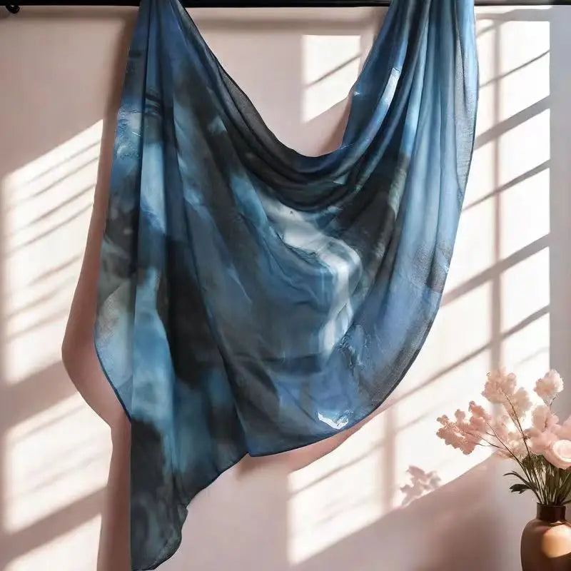 Watercolour Floral Printed Modal Breathable Light Weight Soft Cotton Rayon Viscose Woven Modal Muslim Women Shawl Hijab Scarf
