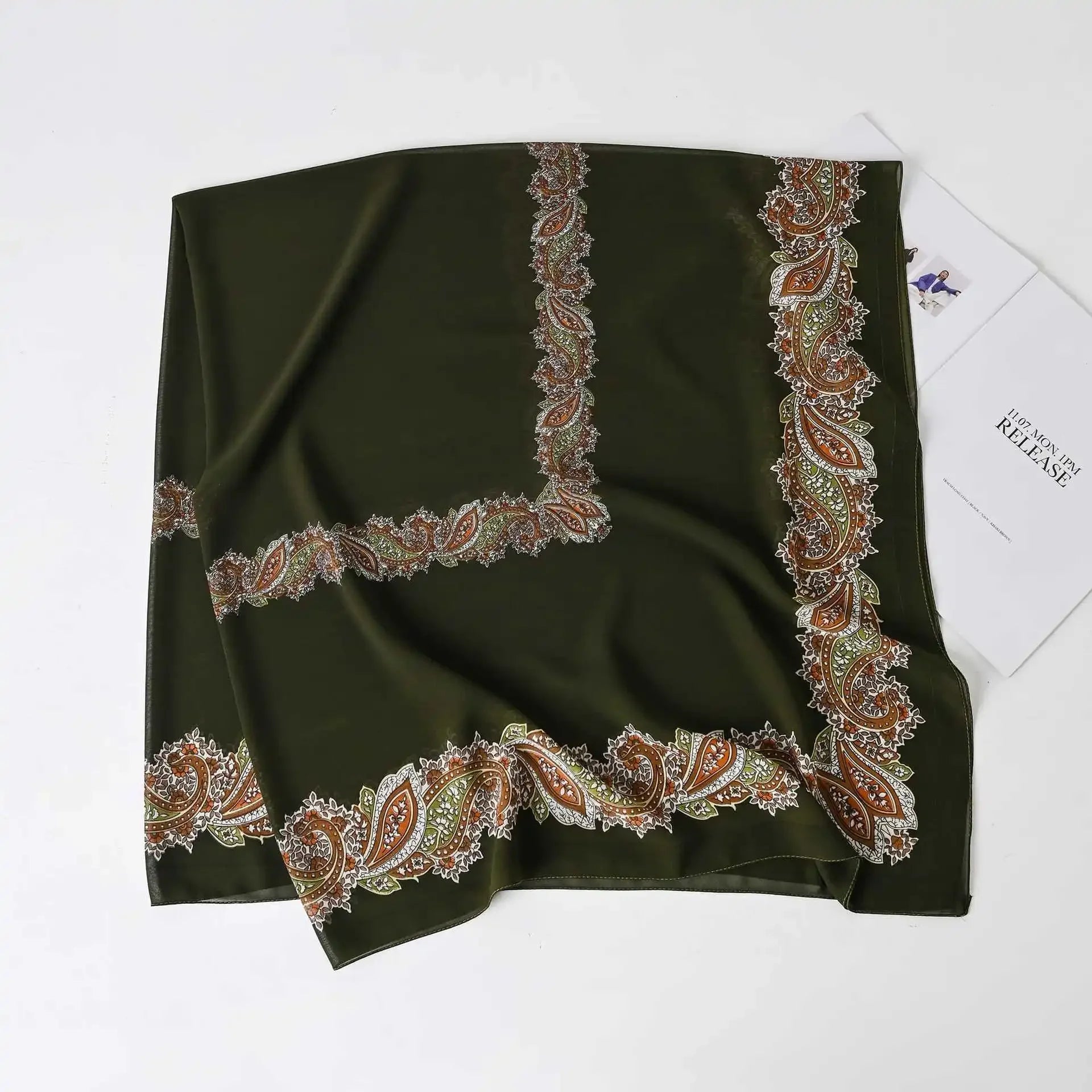 Fashion Muslim Chiffon Hijabs for Women Quadrate Shawl Long Wrap Handscarf Versatile Sunscreen Scarf