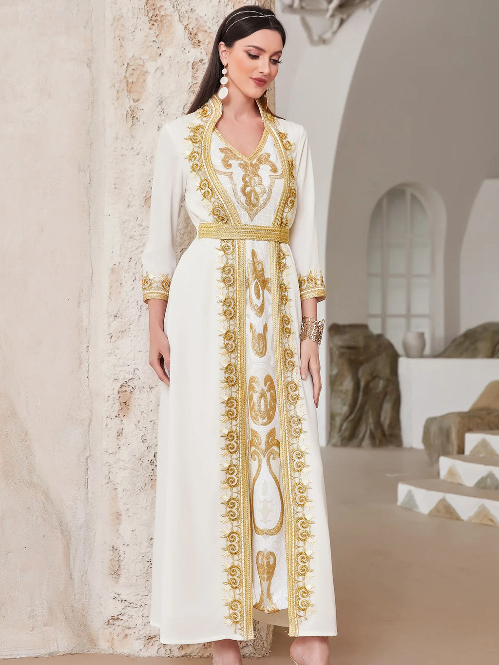 Ramadan White Muslim Abaya Dubai Turkey Islam Arabic Hijab Dress Jalabiya African Dresses For Women Robe Femme Musulmane Kaftans