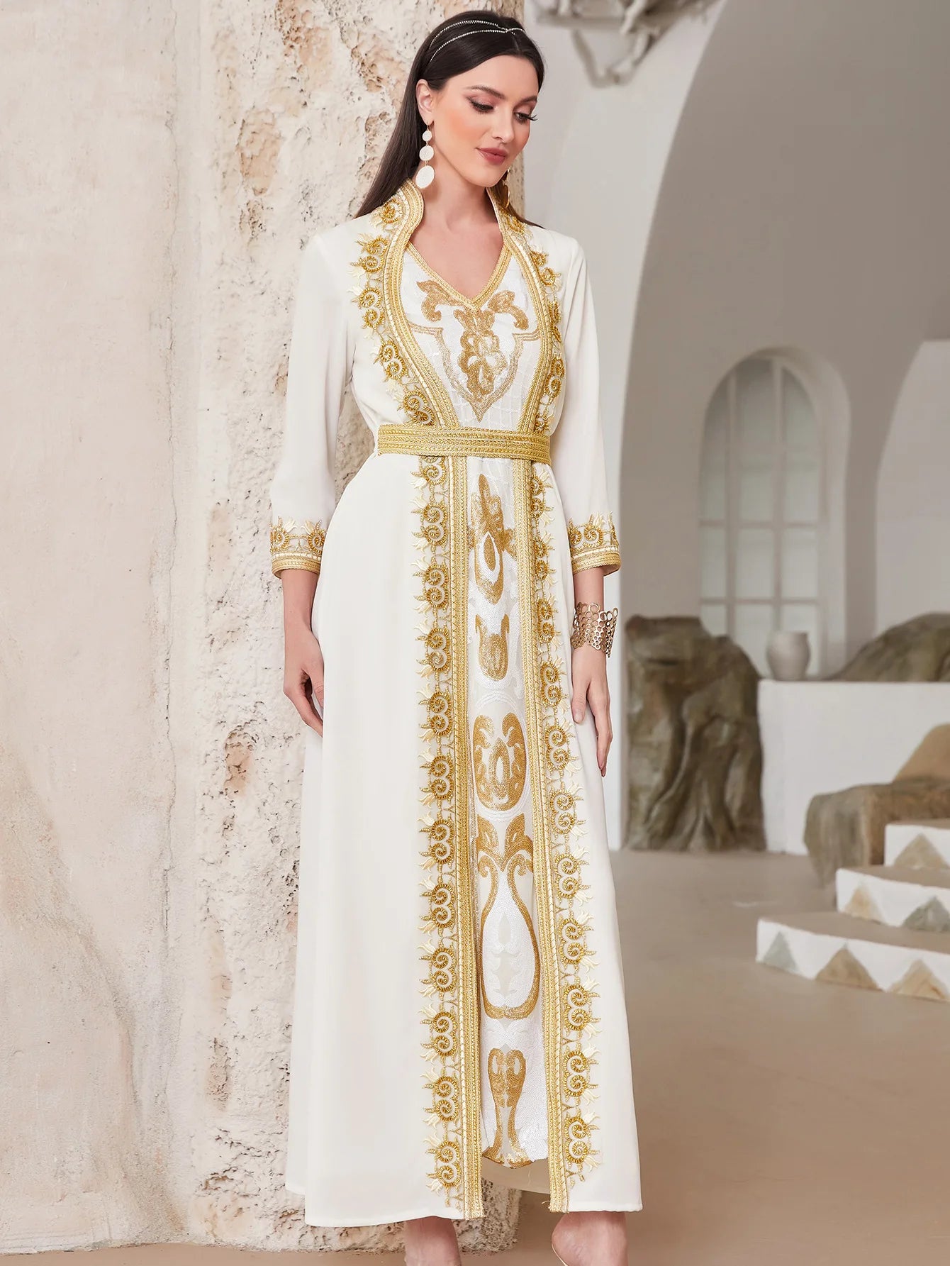 Ramadan White Muslim Abaya Dubai Turkey Islam Arabic Hijab Dress Jalabiya African Dresses For Women Robe Femme Musulmane Kaftans