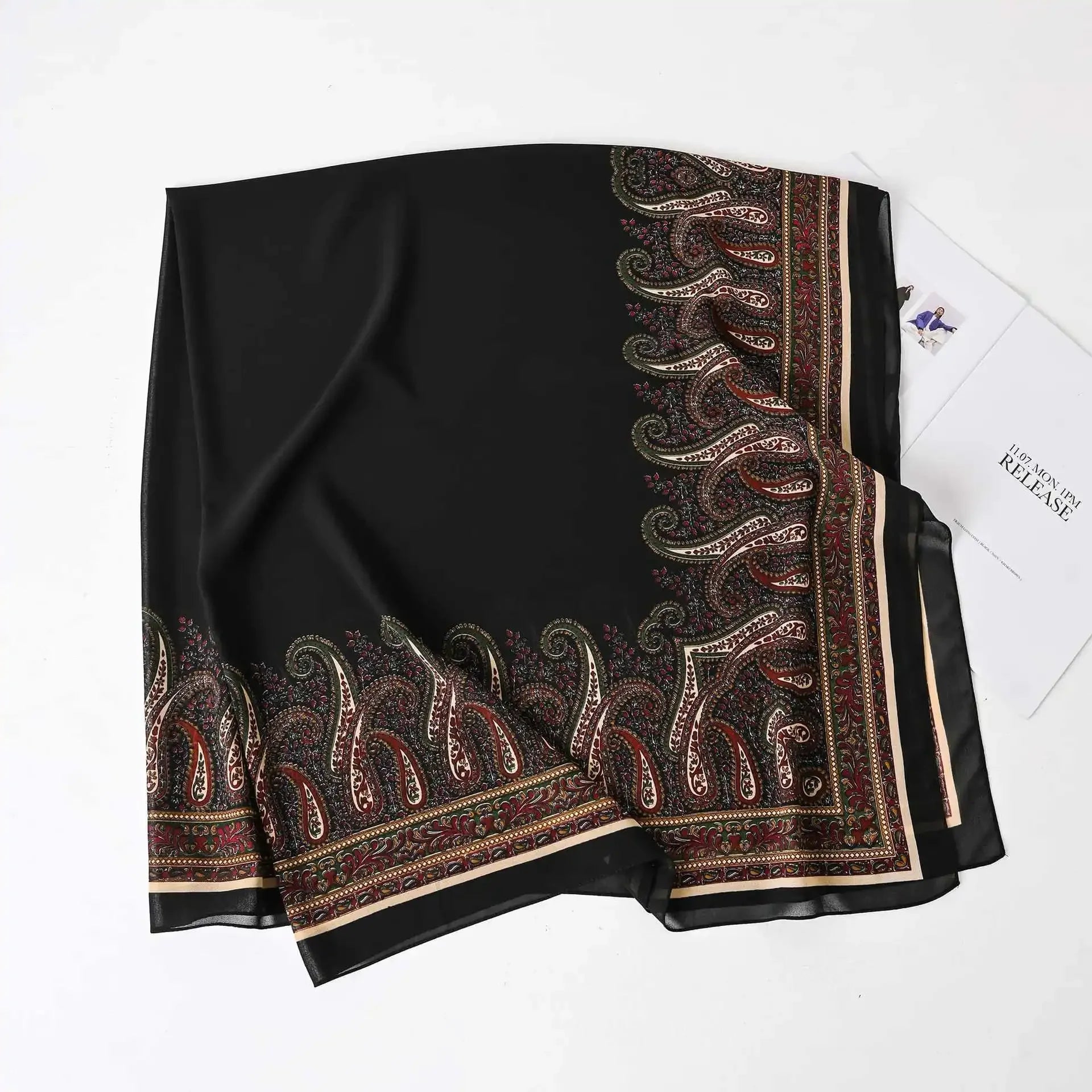Fashion Muslim Chiffon Hijabs for Women Quadrate Shawl Long Wrap Handscarf Versatile Sunscreen Scarf
