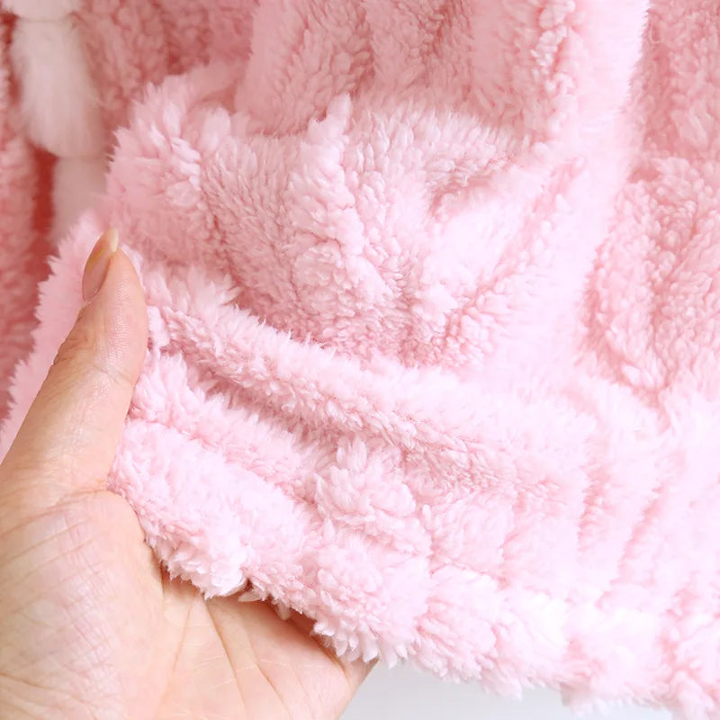 2026 New Autumn/Winter Women's Flannel Sleeping Skirt Long Sleeve Thickened Warm Long Style Loose Sleeper Robe Home Clothing