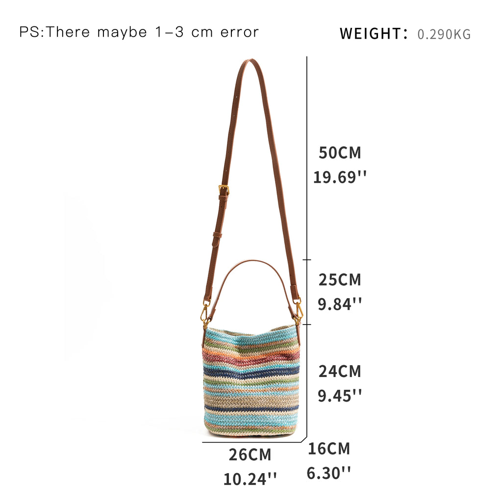 In Stock Colored Striped Tote Bag Leather Top Handle Daily Mobile Phone Wallet Korean Luxury Design Tote Bag Handbag