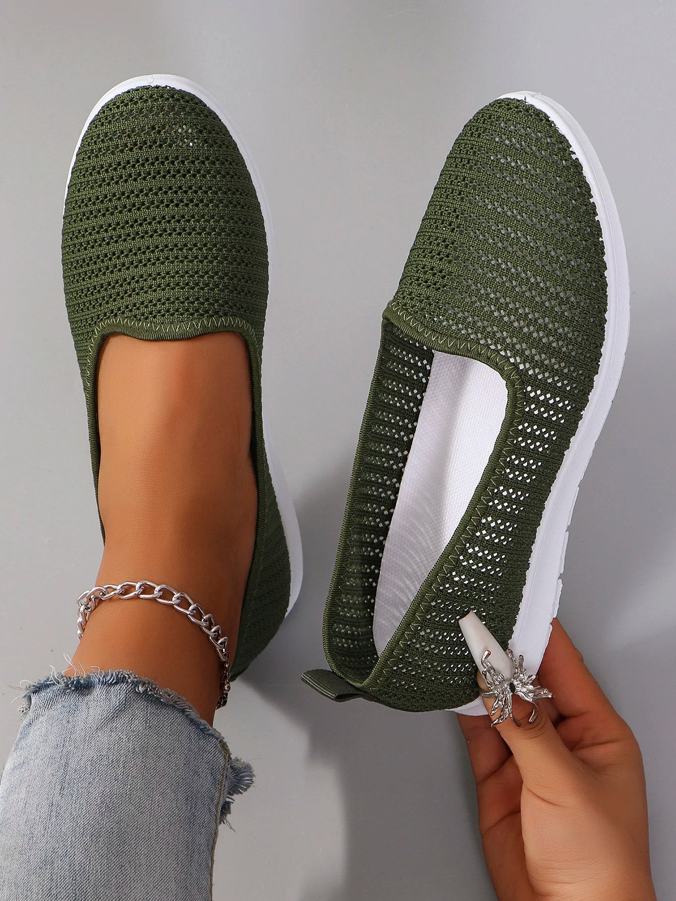 Women's summer breathable mesh flat shoes women's shoes casual sneakers shoes, clearance free shipping